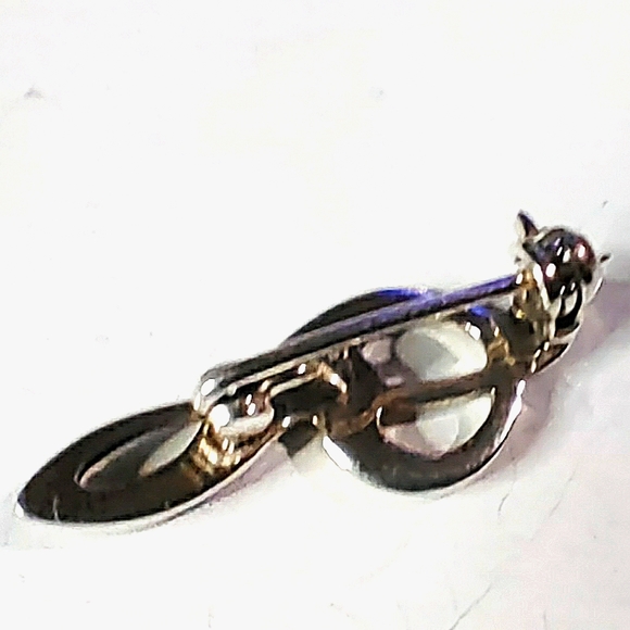 NEW .925 Sterling Silver Treble Clef Pendant Brooch Jewelry! Approx. 1". Unisex - Picture 7 of 8